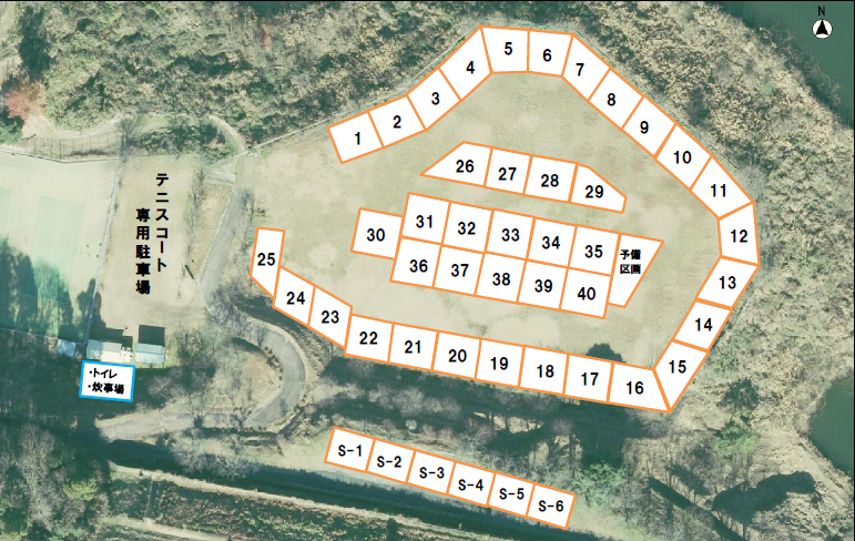 キャンプ場区画図
